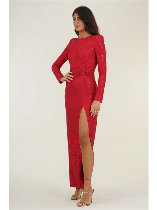 Abito lungo Zinae con crystalli Twenty Fourhaitch | ZINAEBORDEAUX